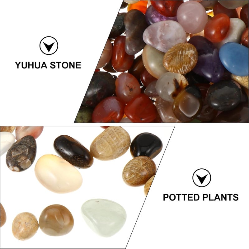 Natural Tumbled River Rocks Pebbles 10 15mm Gravel Stones For Garden Landscaping Succulent Pots 500g - Image 4